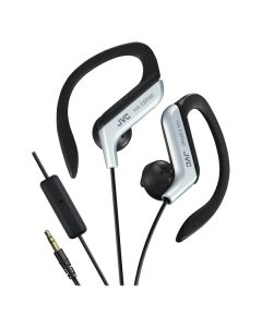 JVC HAEBR80S In-Ear Sports Headphones with Microphone & Remote (Silver)