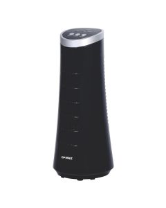Optimus F-7345BK 12" Desktop Ultraslim Oscillating Tower Fan (Black)