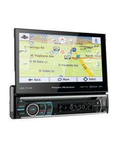 Power Acoustik PDN-721HB 7" Incite Single-DIN In-Dash GPS Navigation Motorized LCD Touchscreen DVD Receiver with Detachable Face & Bluetooth