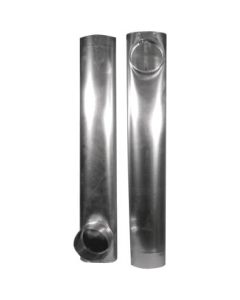 Deflecto DAF2 Skinny Duct Telescoping Aluminum Vent (27"- 48")