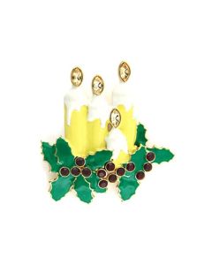 JCE844 Gold White Metal Brooches with Top Grade Crystal in Citrine Yellow