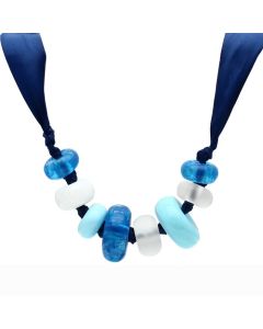 JCE023 Resin Necklace with Synthetic Synthetic Stone in Multi Color